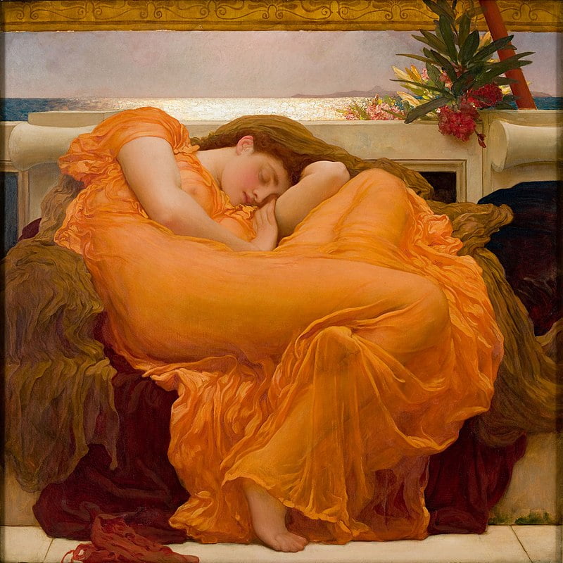 By Frederic Leighton, 1st Baron Leighton - Artrenewal.org : notice : image, Public Domain, https://commons.wikimedia.org/w/index.php?curid=256244, Quick Sleeping