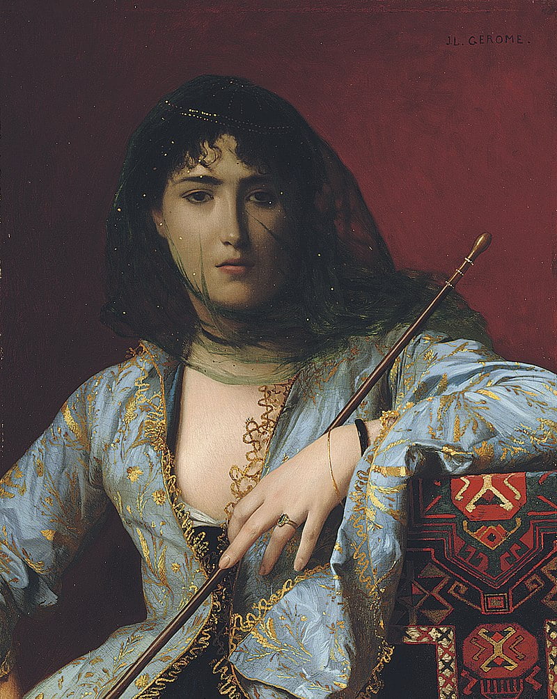 By Jean-Léon Gérôme - https://www.christies.com/lotfinder/Lot/jean-leon-gerome-french-1824-1904-femme-circassienne-voilee-5094024-details.aspx?intObjectID=5094024&lid=1, Public Domain, https://commons.wikimedia.org/w/index.php?curid=87625621