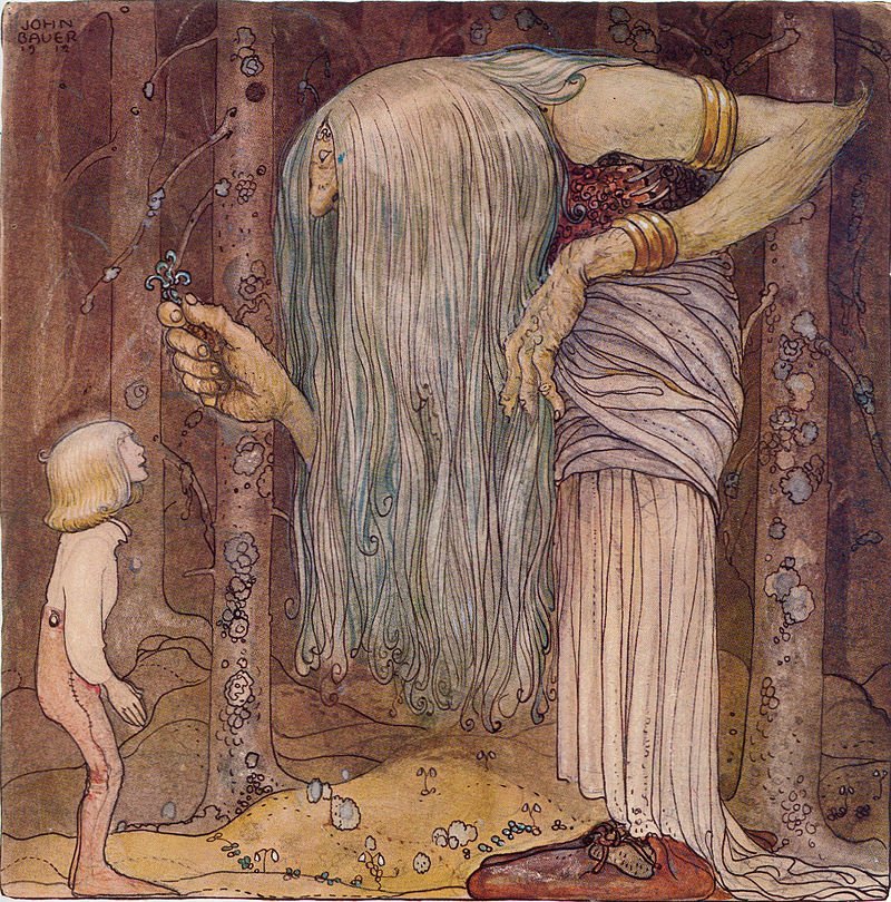 By John Bauer - Illustration for The Boy Who Could Not Be Scared by Alfred Smedberg in the anthology Among Pixies and Trolls, Public Domain, https://commons.wikimedia.org/w/index.php?curid=397629, Troll, Ragnhilder
