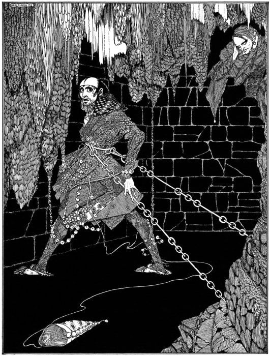 By Harry Clarke - Printed in Edgar Allan Poe'sTales of Mystery and Imagination, 1919., Public Domain, https://commons.wikimedia.org/w/index.php?curid=2351004, Imprisonment