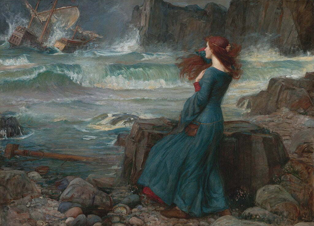 By John William Waterhouse - 2. Sotheby's, New York, 24 April 2009, lot 561. Source is Masterpiece Oil Paintings Reproduction Gallery: John William Waterhouse English Pre-Raphaelite Painter,Victorian Romanticism 1849-1917, the painting itself is linked here, Public Domain, https://commons.wikimedia.org/w/index.php?curid=720595, Tempestarii