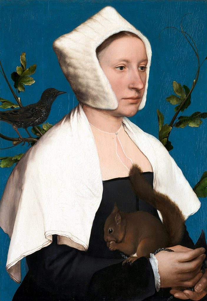 By Hans Holbein - https://upload.wikimedia.org/wikipedia/commons/9/96/Lady_with_a_Squirrel.jpg, CC0, https://commons.wikimedia.org/w/index.php?curid=97013503, Squirrel