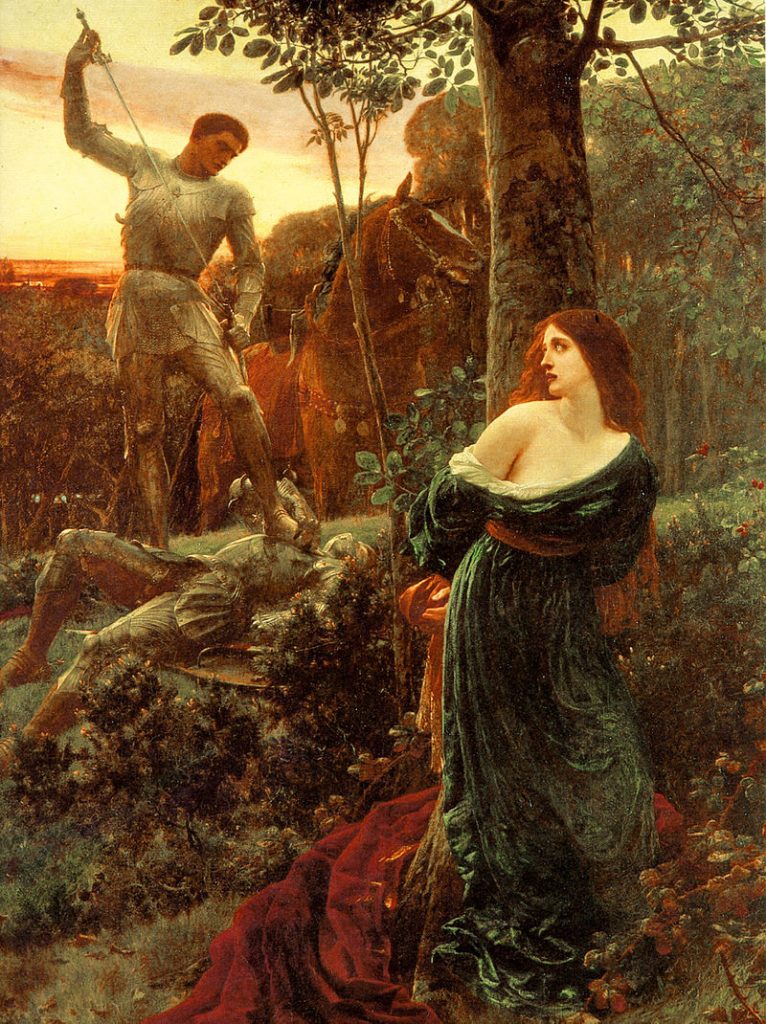 By Frank Bernard Dicksee - Art Renewal Center, Public Domain, https://commons.wikimedia.org/w/index.php?curid=5519068, Damsel in Distress