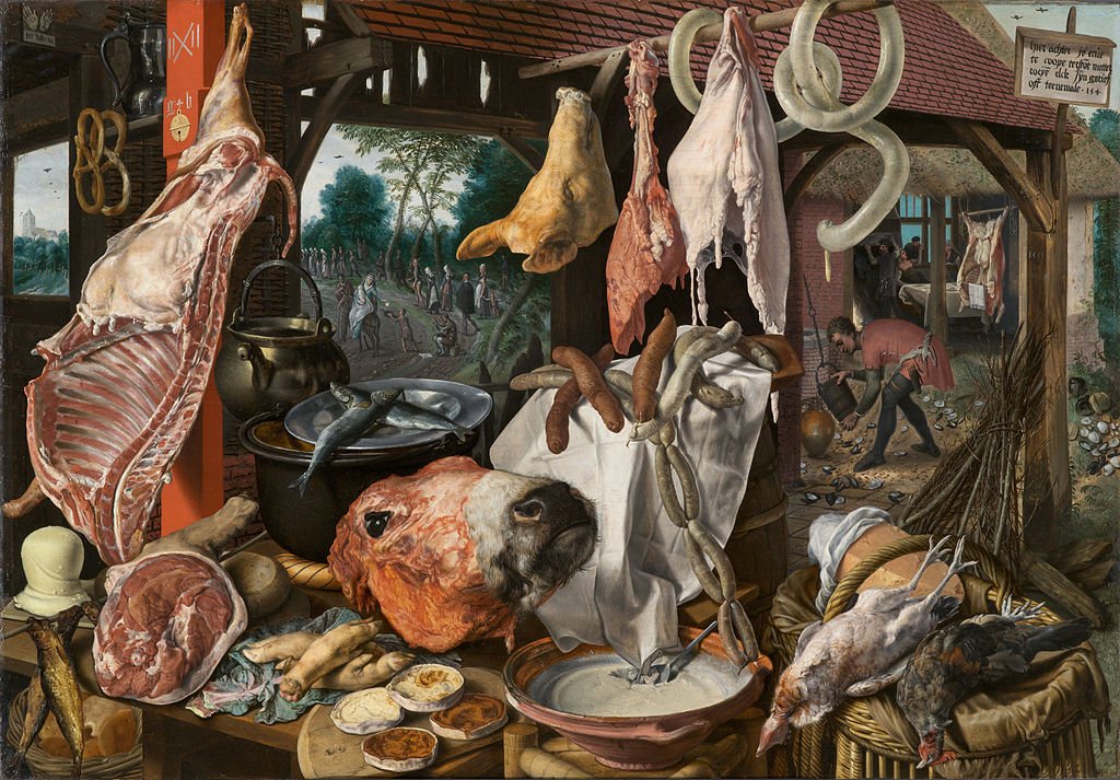 Shopkeep, By Pieter Aertsen - fgF8j5tB3UFgAg at Google Cultural Institute, zoom level maximum, Public Domain, https://commons.wikimedia.org/w/index.php?curid=40812101