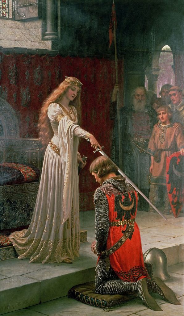 Gallant, By Edmund Leighton - nevsepic.com.ua (direct link), Public Domain, https://commons.wikimedia.org/w/index.php?curid=14909937