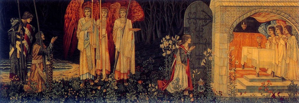 Lay Quest, By Sir Edward Burne-Jones, overall design and figures; William Morris, overall design and execution; John Henry Dearle, flowers and decorative details. - Unknown source, Public Domain, https://commons.wikimedia.org/w/index.php?curid=251121