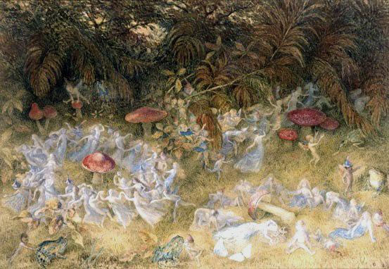 By Richard Doyle - Leicester Galleries, Public Domain, https://commons.wikimedia.org/w/index.php?curid=3682242, Whimsycap Toadstool