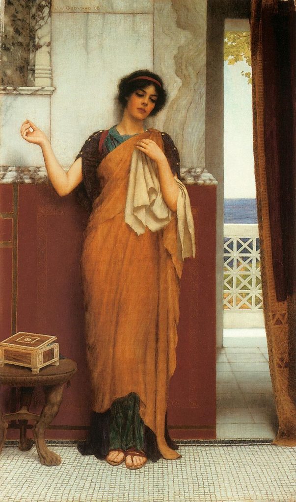 Detect Thoughts, By John William Godward - Art Renewal Center, Public Domain, https://commons.wikimedia.org/w/index.php?curid=2654769