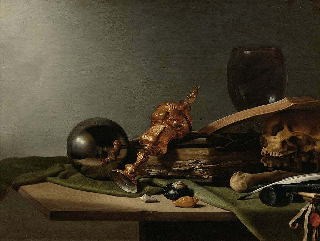By Follower of Pieter Claesz - sothebys, Public Domain, https://commons.wikimedia.org/w/index.php?curid=7036070, Scry