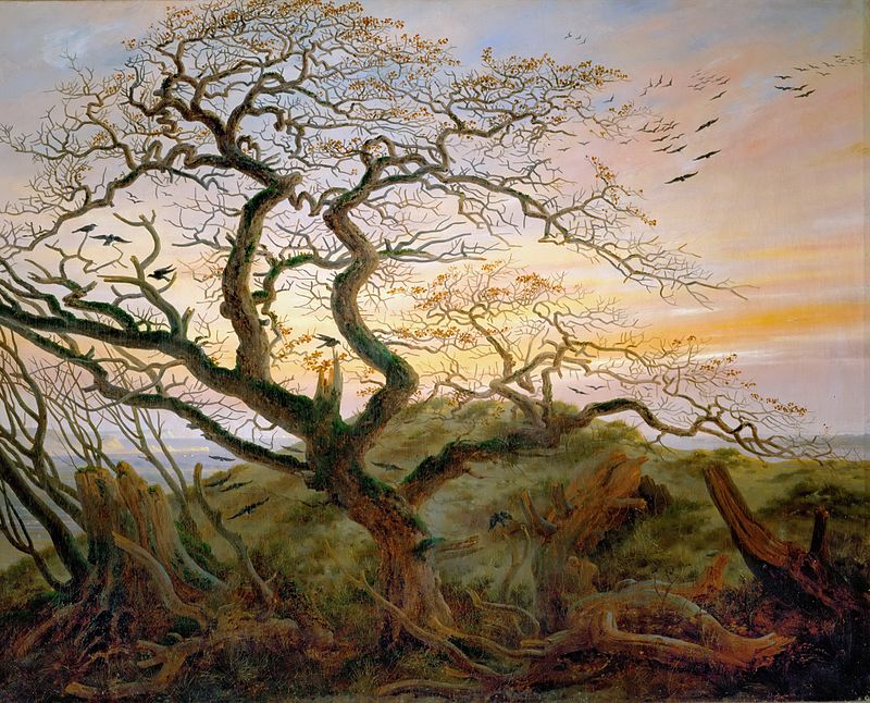 By Caspar David Friedrich - Transferred from en.wikipedia to Commons by Magnus Manske using CommonsHelper. (Original text: http://www.sauer-thompson.com/junkforcode/archives/2008/06/romantic-curren.html), (19 November 2008 (original upload date)), Original uploader was Ceoil at en.wikipedia, Public Domain, https://commons.wikimedia.org/w/index.php?curid=13466149, Swarm, Raven