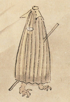 By Kanō Enshin ([狩野宴信, Japanese, †1761) - scanned from ISBN 4-09-607023-8., Public Domain, https://commons.wikimedia.org/w/index.php?curid=6876335, Tsukumogami, Kasa-obake