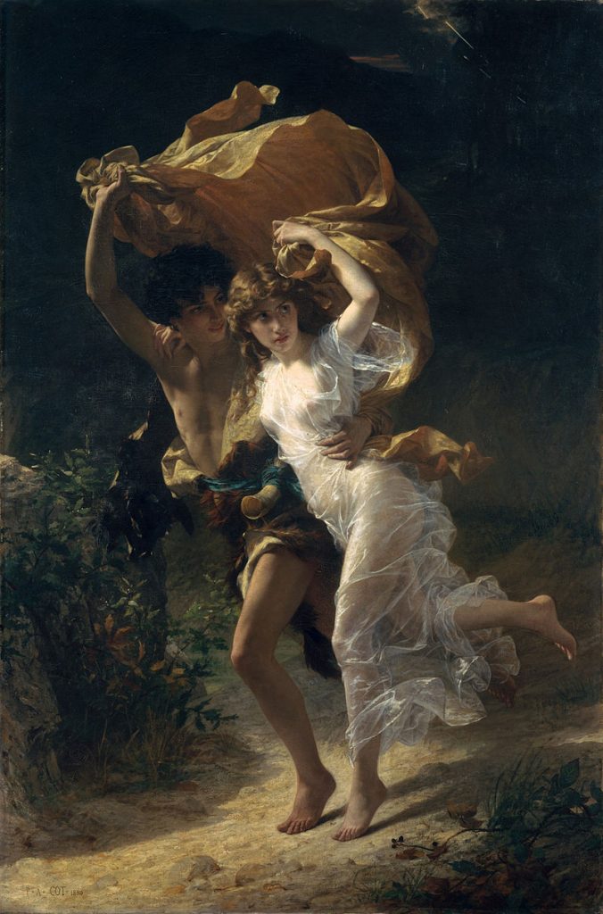 By Pierre Auguste Cot - 1. Pierre-Auguste Cot: The Storm (87.15.134). In Timeline of Art History. New York: The Metropolitan Museum of Art, 2000–. [1] (January 2007)2. Unknown source3.- 5. Metropolitan Museum of Art, online collection (The Met object ID 435997), Public Domain, https://commons.wikimedia.org/w/index.php?curid=1601165, Hold Winds