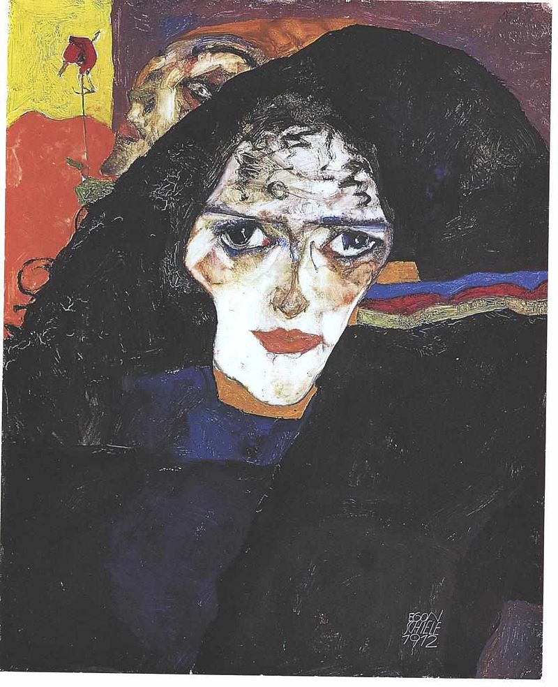 By Egon Schiele - Copied from an art book, Public Domain, https://commons.wikimedia.org/w/index.php?curid=6917592, Read the Guilty Face