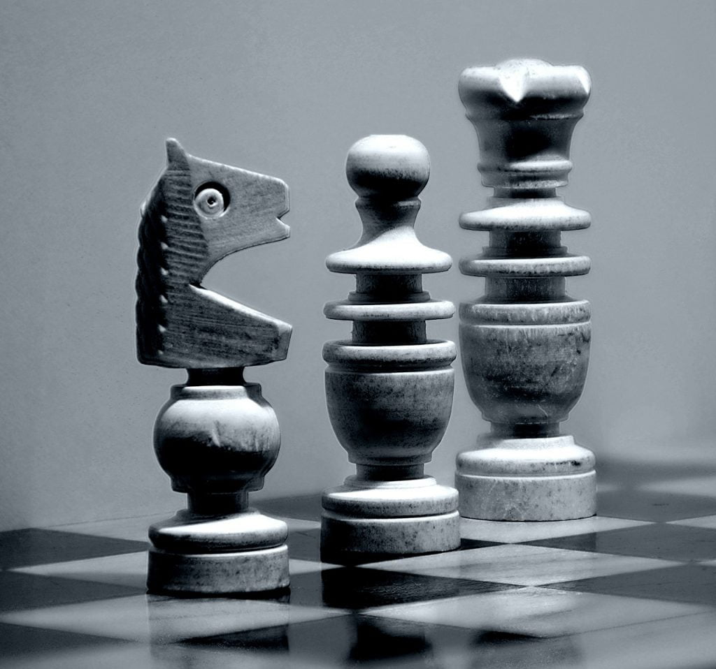 chess, chess board, chess pieces, Knight's Move