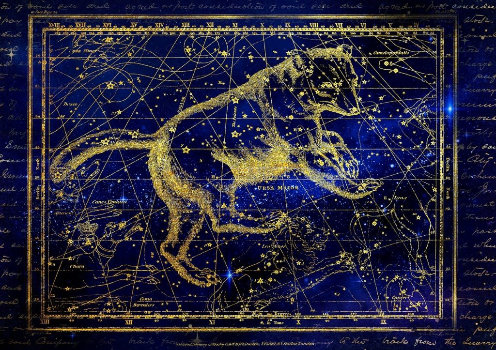 constellation, big bar, ursa major zodiac, Ursa Major