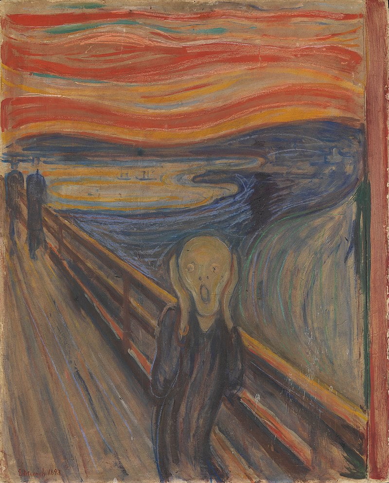 By Edvard Munch - National Museum of Art, Architecture and Design, Public Domain, https://commons.wikimedia.org/w/index.php?curid=98294410, Maddening Scream