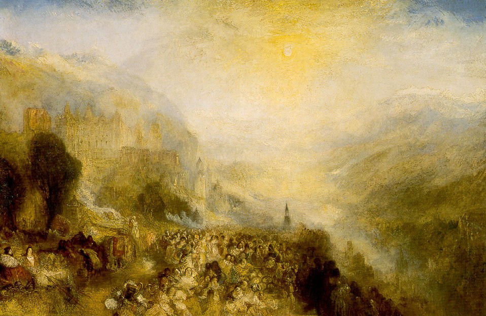 By J. M. W. Turner - Unknown. Uploaded by Immanuel Giel 09:54, 29 May 2006 (UTC), Public Domain, https://commons.wikimedia.org/w/index.php?curid=820901, Searing Light