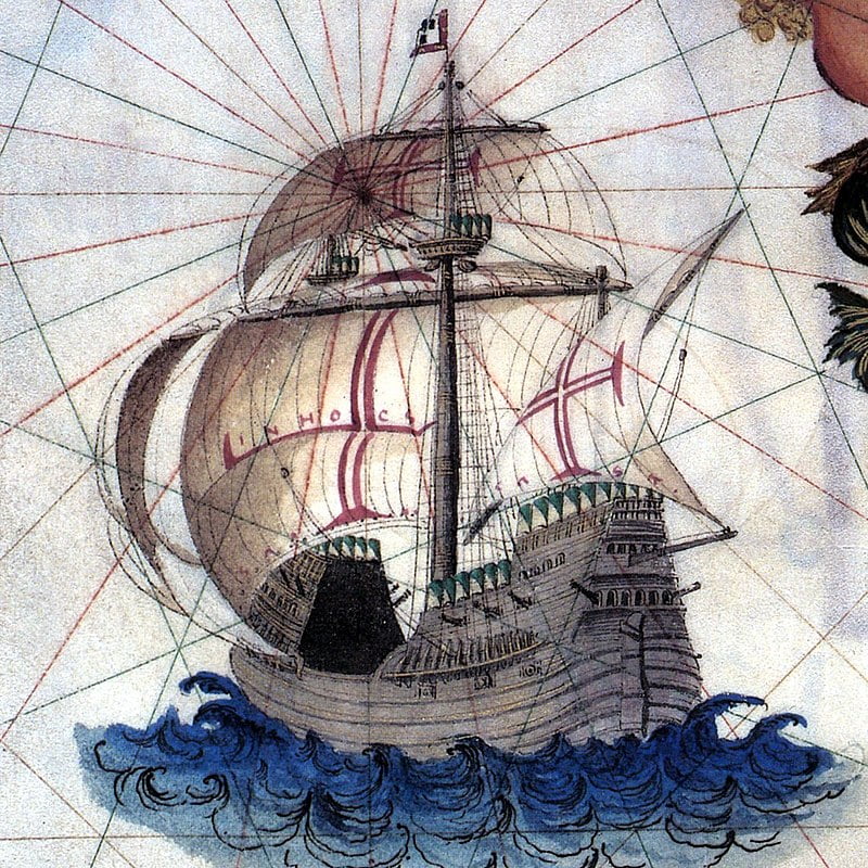 By Sebastião Lópes (15??–1596)[1] - Wikimedia Commons – cropped, Public Domain, https://commons.wikimedia.org/w/index.php?curid=72860862, Carrack