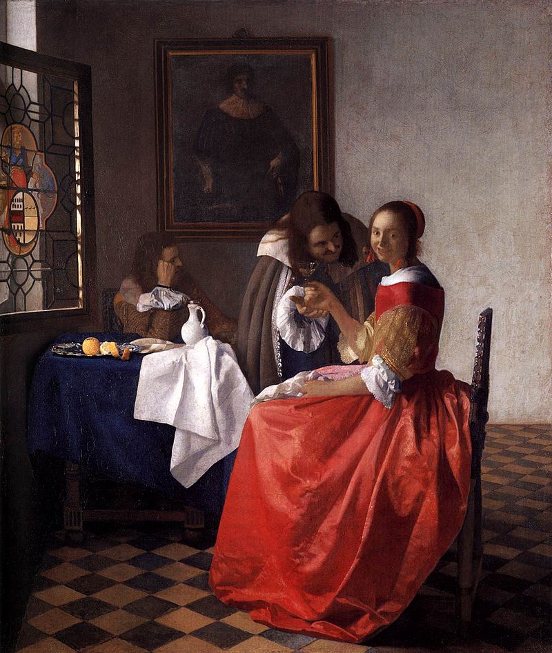 Rogue, Dilettante, By Johannes Vermeer - Web Gallery of Art:   Image  Info about artwork, Public Domain, https://commons.wikimedia.org/w/index.php?curid=15466121