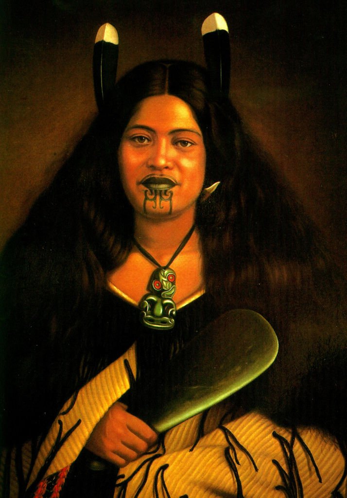 By Gottfried Lindauer - http://www.flickr.com/photos/fotofrancis/10376463/1915/2/22 see http://www.lindaueronline.co.nz/maori-portraits/pare-watene, Public Domain, https://commons.wikimedia.org/w/index.php?curid=11929456, Club, Mere