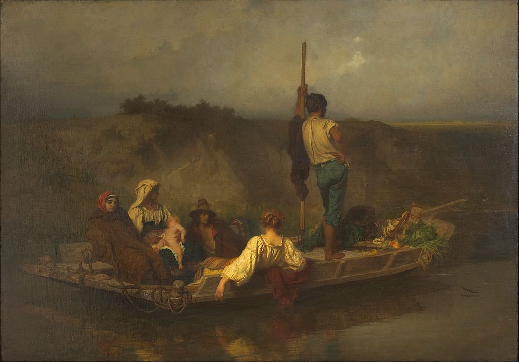 Water Sleigh, By Ernest Hébert - OgHtNUHpMUzIow at Google Cultural Institute maximum zoom level, Public Domain, https://commons.wikimedia.org/w/index.php?curid=21857055