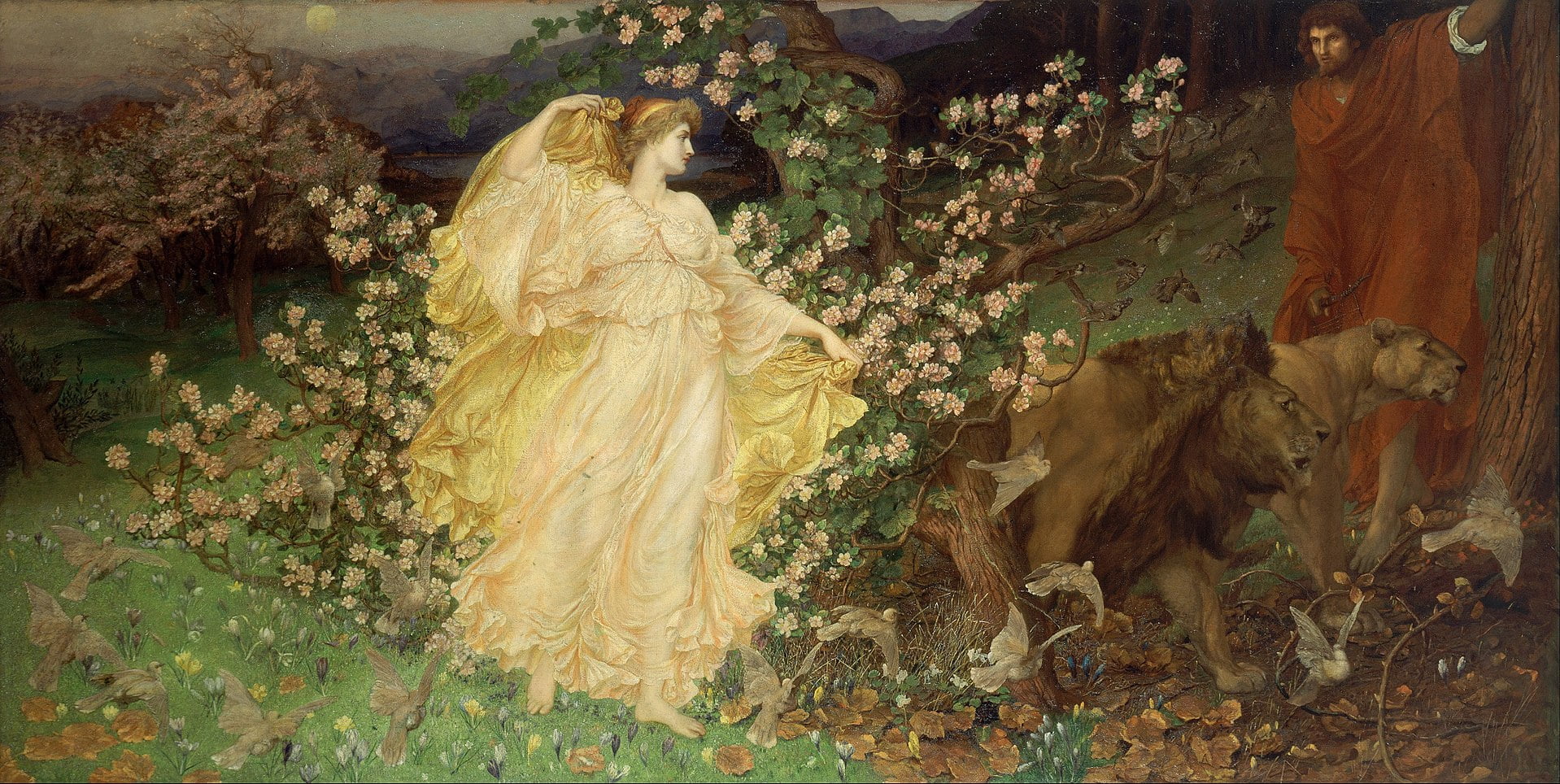 Venus with Anchises, reflecting the Roman goddess of love, ancestry and dynastic fortune