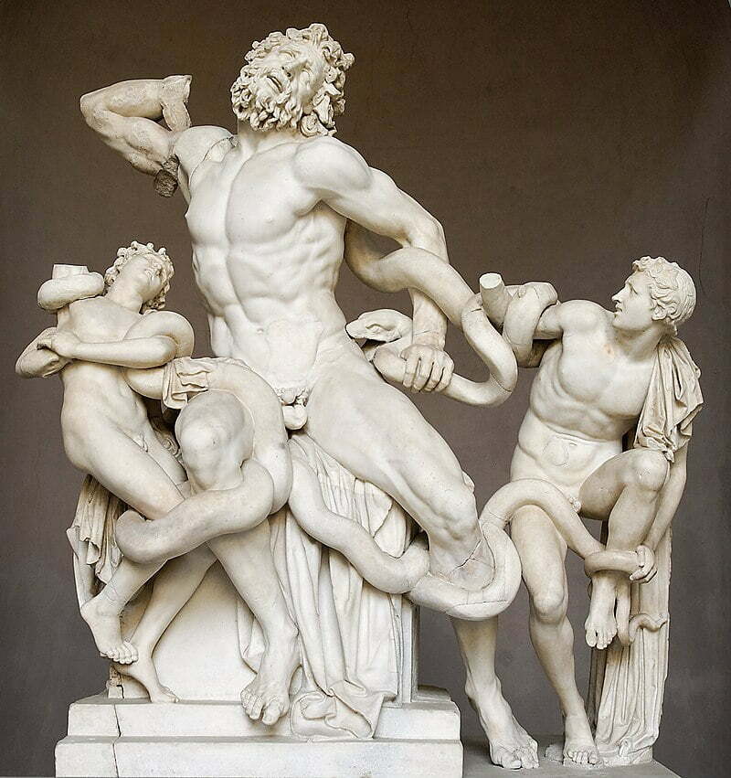 By Hagesandros, Athenedoros, and Polydoros - Marie-Lan Nguyen (2009), Public Domain, https://commons.wikimedia.org/w/index.php?curid=1302927, Laocoön