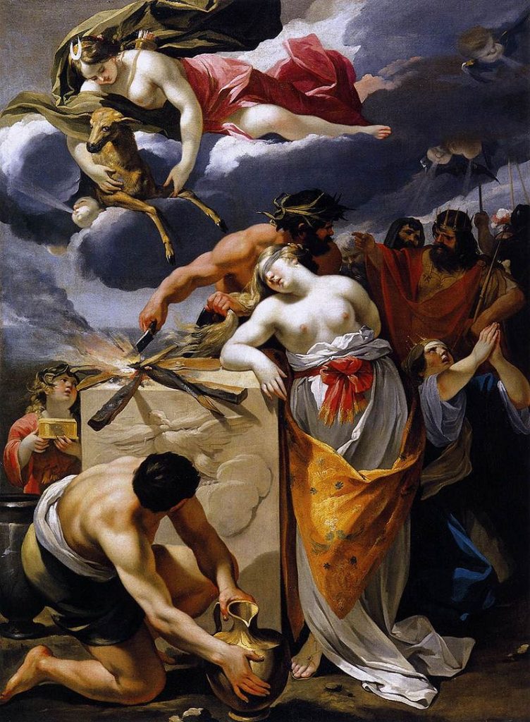 Iphigenia,, By François Perrier - Web Gallery of Art:   Image  Info about artwork, Public Domain, https://commons.wikimedia.org/w/index.php?curid=8326577