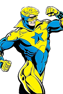 Booster Gold By [1], Fair use, https://en.wikipedia.org/w/index.php?curid=65946584