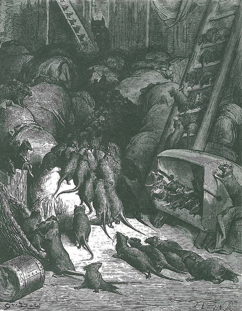 Swarm, Rat, By Gustave Doré - Self-scanned, Public Domain, https://commons.wikimedia.org/w/index.php?curid=3612116