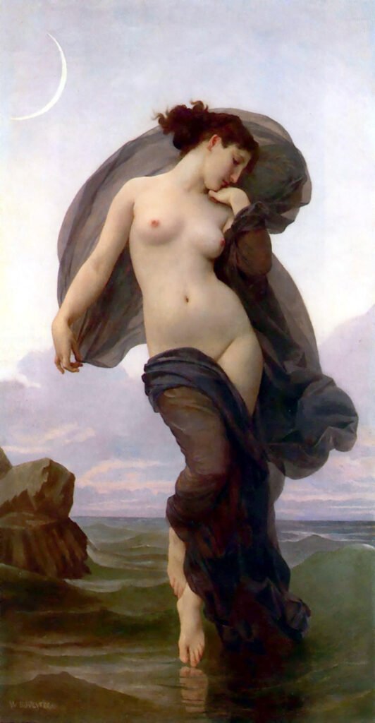 By William-Adolphe Bouguereau - Unknown source, Public Domain, https://commons.wikimedia.org/w/index.php?curid=935650, Lunar Mystagogue