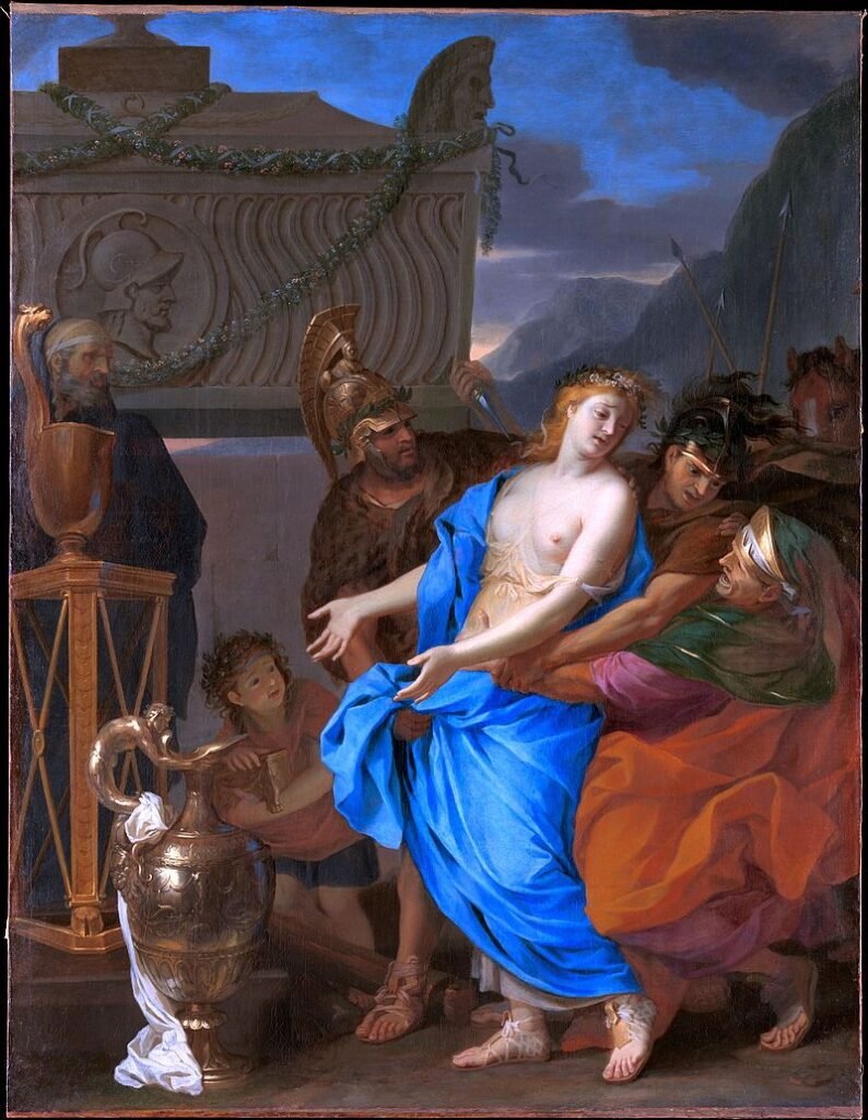 By Charles Le Brun - https://www.metmuseum.org/collection/the-collection-online/search/442761, Public Domain, https://commons.wikimedia.org/w/index.php?curid=24249620, Neoptolemus