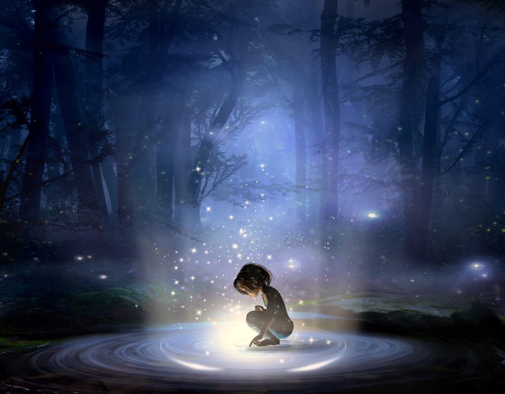 Child Forest Lights Magic  - Willgard / Pixabay,, Silent Image