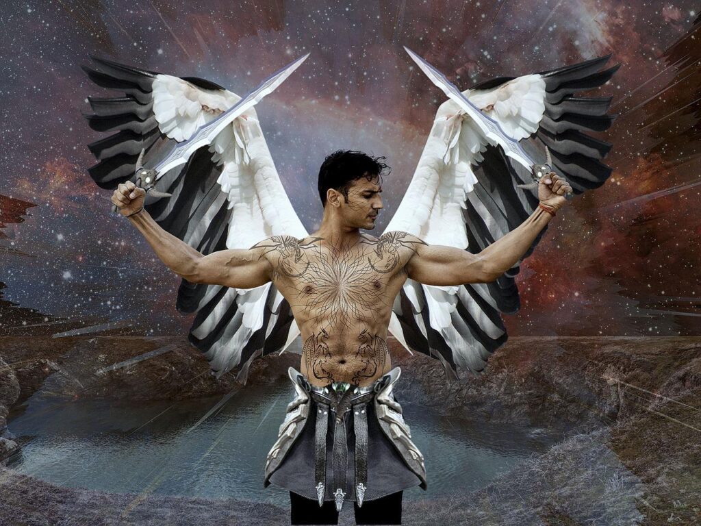 Angel Male Fantasy Wings Warrior  - 2234701 / Pixabay, Af-Hemah