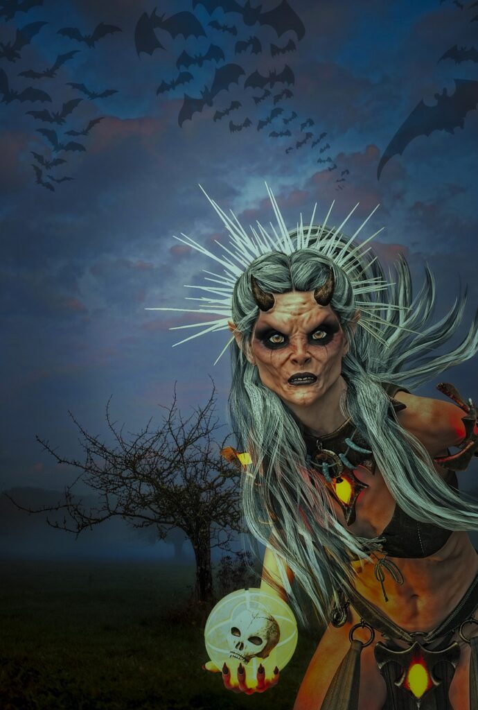 Demon Horror Fantasy Witch - ArtSpark / Pixabay, Witch, Racial Traditions