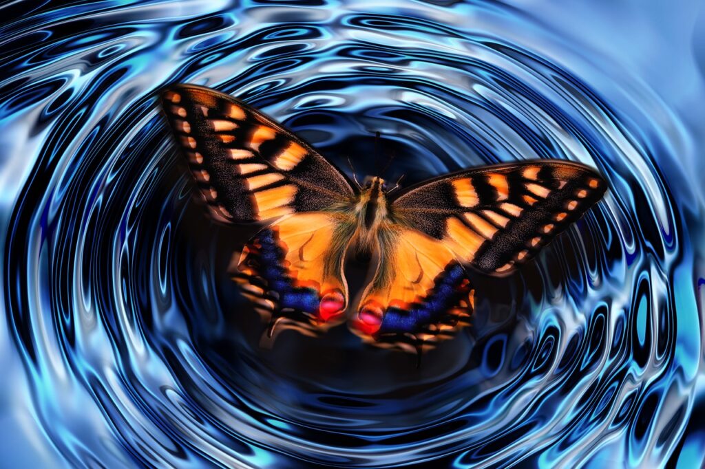 Butterfly Waves Flapping Its Wings  - geralt / Pixabay, Cleric Domain Influence