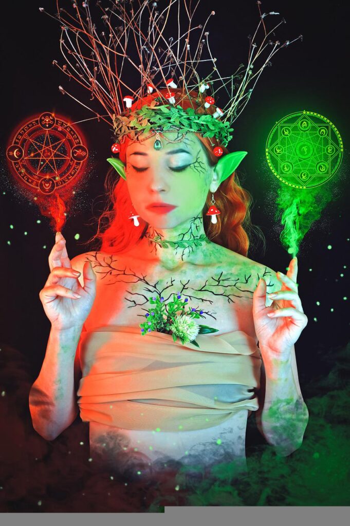 Elf Fairy Druid  - Victoria_Art / Pixabay, Multispell