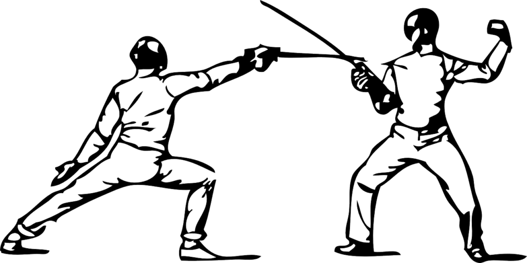 parry fencer fencing foil position 146878, Feat Combat Parry