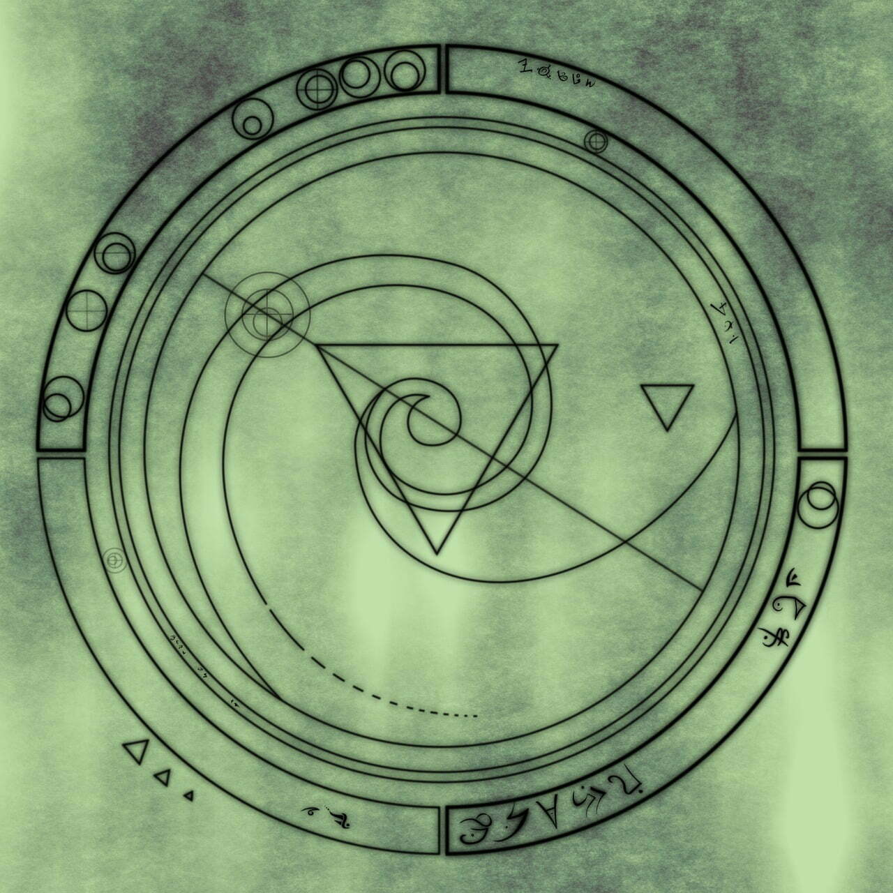 Mystic rune geometry representing Symbol of Pain