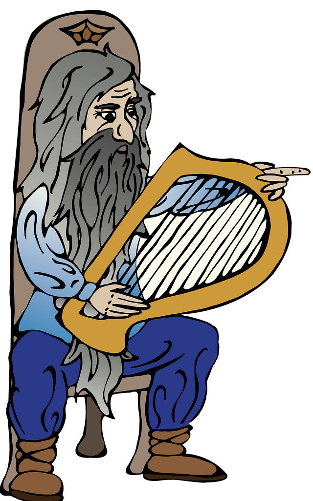 Thorin Dwarf Harp Creative Beard  - Scarlet_Letter / Pixabay, String Dwarf Beard