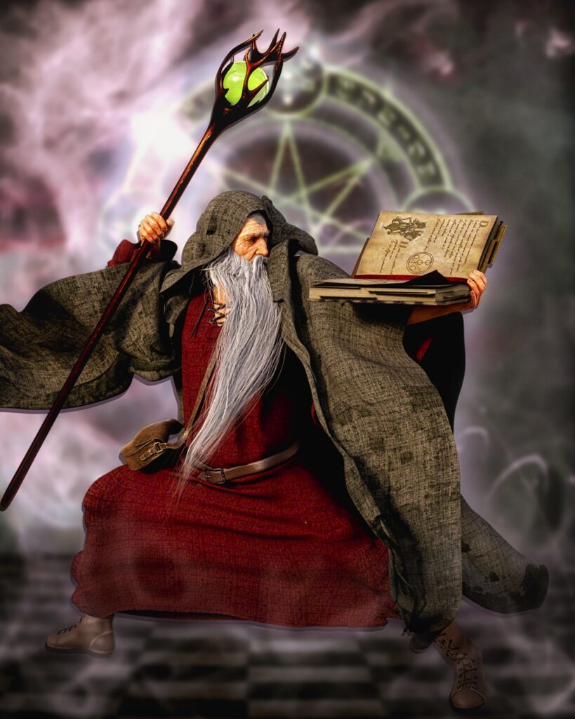 Wizard Book Staff Magic Fantasy  - ArtSpark / Pixabay, Intensify Spell