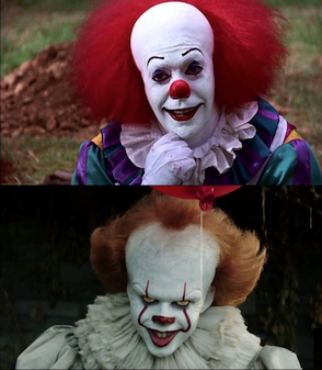 By Character collage, built from screenshots - Top: It (miniseries). Bottom: It (2017 film), Fair use, https://en.wikipedia.org/w/index.php?curid=56635999, IT