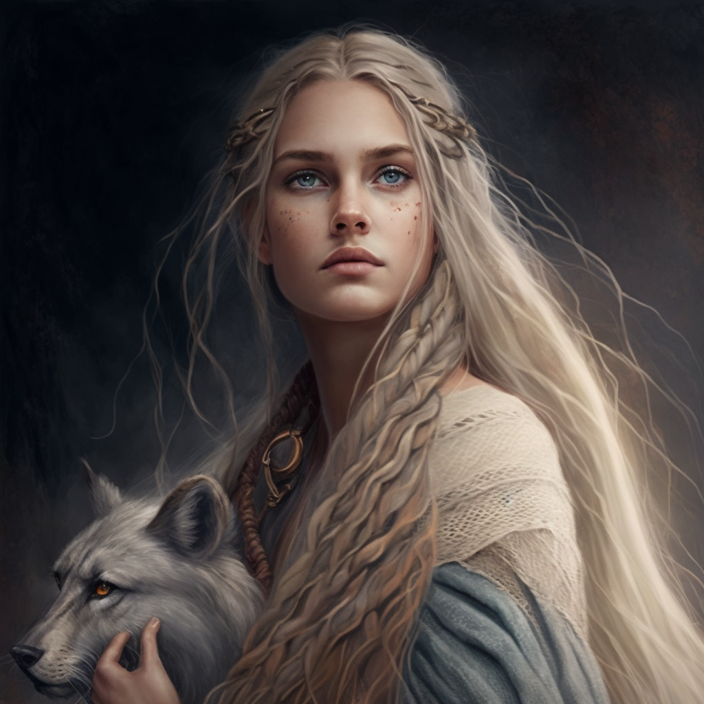 Goddess, Hlin (The Protector) - Divine Guardian | Fantasy I Sci-Fi I