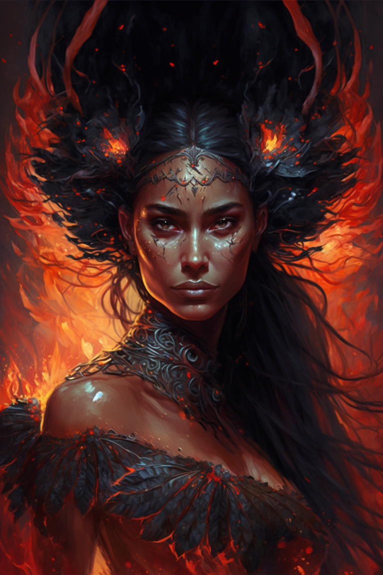 Goddess, Pele (The Volcano Goddess, The Fire Goddess, The Creator Of ...