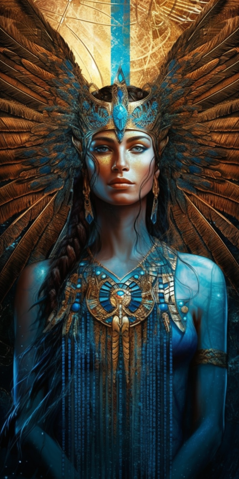 Ma'at, winged goddess of truth and cosmic order