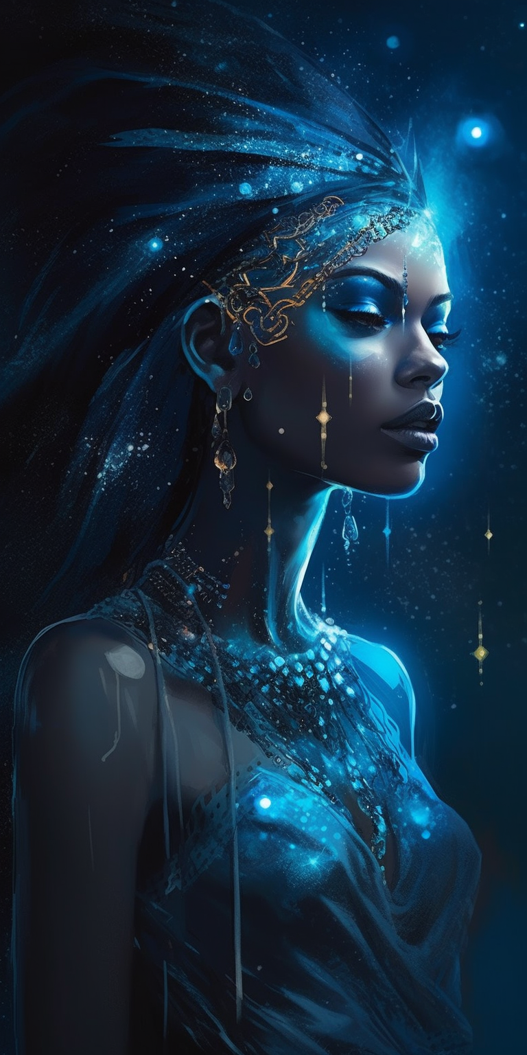 Nut, star-covered goddess of the sky