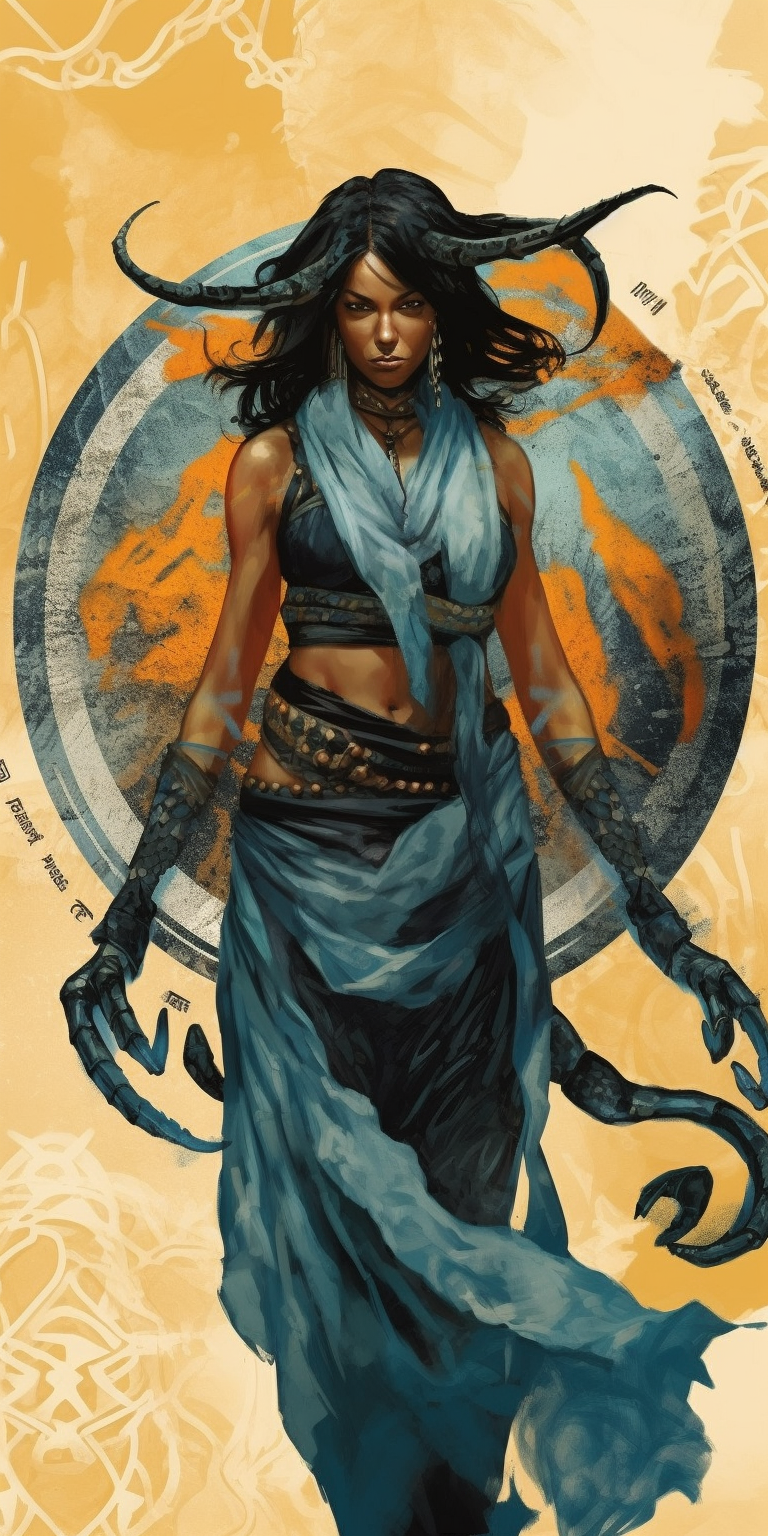 Serket, scorpion goddess of healing and protection