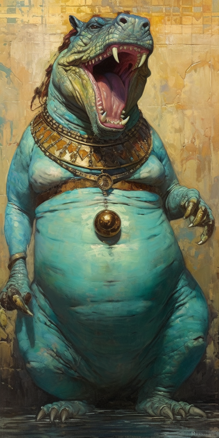 Tawaret, hippopotamus guardian of childbirth