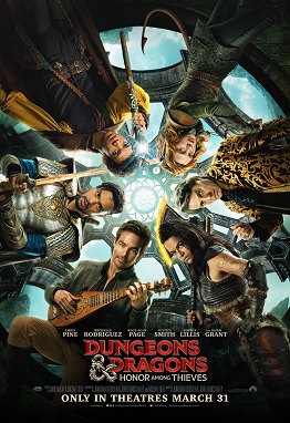 Theatrical poster for Dungeons and Dragons Honor Among Thieves
