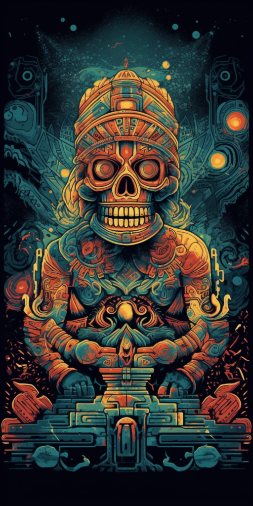 Xipe Totec, The Flayed God, God of spring, agriculture, rebirth, renewal, seasons, and diseases